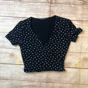 Brandy Melville Wrap Crop Top